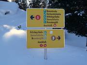Signalisation dans le domaine skiable
