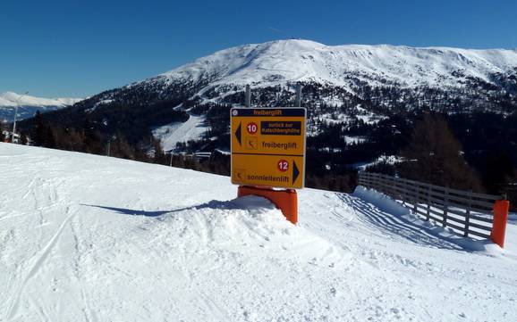 Katschberg-Rennweg: indications de directions sur les domaines skiables – Indications de directions Katschberg