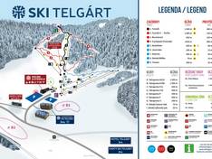 Plan des pistes Telgárt