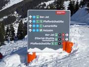 Signalisation des pistes Hochfügen