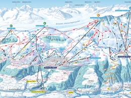 Plan des pistes Aletsch Arena – Riederalp/Bettmeralp/Fiesch Eggishorn