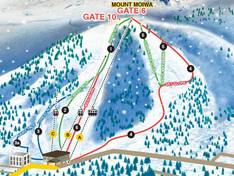Plan des pistes Moiwa