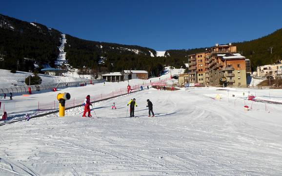 Domaines skiables pour les débutants dans le parc naturel des Pyrénées catalanes – Débutants Les Angles