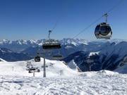 Gletscherjet 3 - Téléphérique monocâble composé de sièges à 8 places et de cabines à 10 places avec sièges chauffants