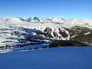 Vue sur les pistes au télésiège Wawa