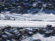 Les pistes de ski de fond commencent directement à Livigno.