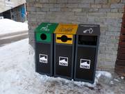Tri des déchets dans le domaine skiable de Tignes/Val d'Isère
