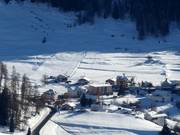 Vue sur la piste d'entraînement à Tarasp
