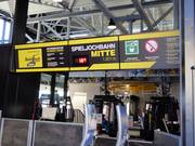 Informations à l’embarquement du téléphérique Spieljoch à la station intermédiaire