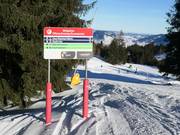 Signalisation sur les pistes