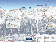 Plan des pistes Brévent/Flégère (Chamonix)
