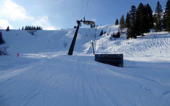 La plus haute gare aval dans les Préalpes bavaroises – domaine skiable Rankenlift