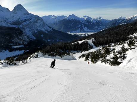 Massifs de Wetterstein et de Mieming: Taille des domaines skiables – Taille Ehrwalder Alm – Ehrwald