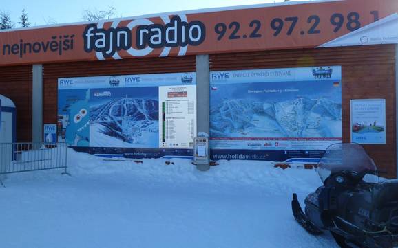 Ústí nad Labem: indications de directions sur les domaines skiables – Indications de directions Keilberg (Klínovec)