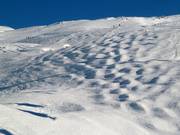 Piste à bosses au Grandes Platières