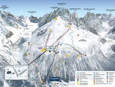 Plan des pistes Grands Montets – Argentière (Chamonix)