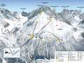 Plan des pistes Grands Montets – Argentière (Chamonix)