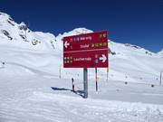 Signalisation des pistes dans le domaine skiable