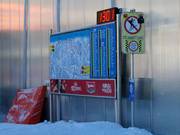 Plan des pistes avec l’état actuel des installations