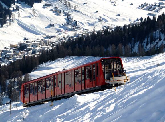Standseilbahn Davos-Höhenweg 1. Sektion Parsennbahn Standseilbahn Davos-Höhenweg 1. Sektion Parsennbahn