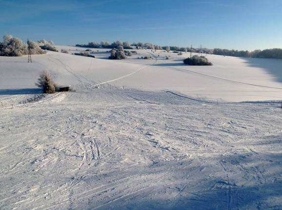 Vue sur la piste facile