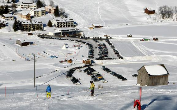 Toggenbourg: Accès aux domaines skiables et parkings – Accès, parking Wildhaus – Gamserrugg (Toggenburg)