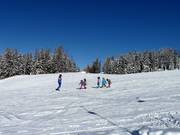 Au téléski d'entraînement Obergassalm, les débutants sont entre de bonnes mains.