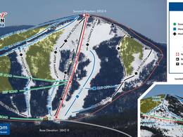 Plan des pistes Turner Mountain