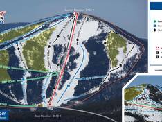 Plan des pistes Turner Mountain