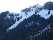 Vue sur la piste de course Streif