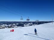 Départ des pistes au point culminant de Kvitfjell