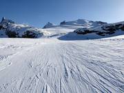 Piste de descente rapide du Furggsattel au Schwarzsee