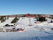Pistes pour débutants aux remontées mécaniques Minken à Högfjället