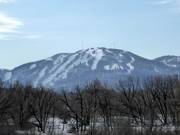 Vue sur le domaine skiable de Bromont