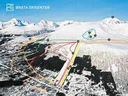 Plan des pistes Ørsta Skisenter
