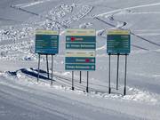 Signalisation des pistes avec des informations détaillées sur chaque piste