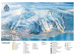 Plan des pistes Tärnaby