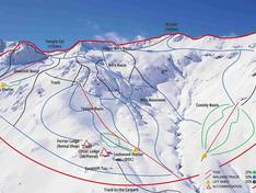 Plan des pistes Temple Basin