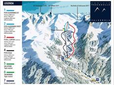 Plan des pistes Pescegallo – Valgerola