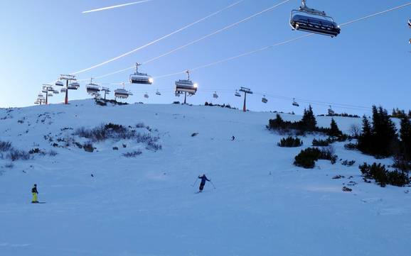 Domaines skiables pour skieurs confirmés et freeriders Chiemgau – Skieurs confirmés, freeriders Steinplatte Winklmoosalm – Waidring/Reit im Winkl