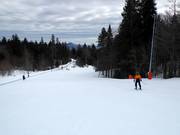 Piste facile au téléski dans la zone de la vallée