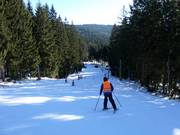 Piste facile au téléski Lubák