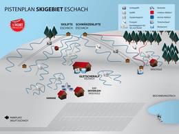 Plan des pistes Schwärzenlifte – Eschach