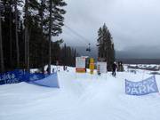 Le facile Elbow Terrain Park est idéal pour toute la famille.
