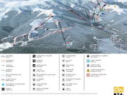 Plan des pistes Bakuriani
