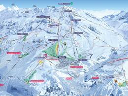 Plan des pistes Alpe d'Huez