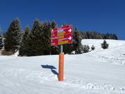 Signalisation dans le domaine skiable