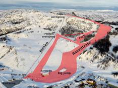 Plan des pistes Sandnes