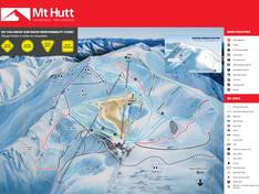 Plan des pistes Mt. Hutt