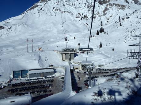 Bregenzerwald: Accès aux domaines skiables et parkings – Accès, parking St. Anton/St. Christoph/Stuben/Lech/Zürs/Warth/Schröcken – Ski Arlberg